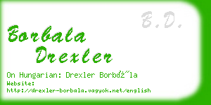 borbala drexler business card